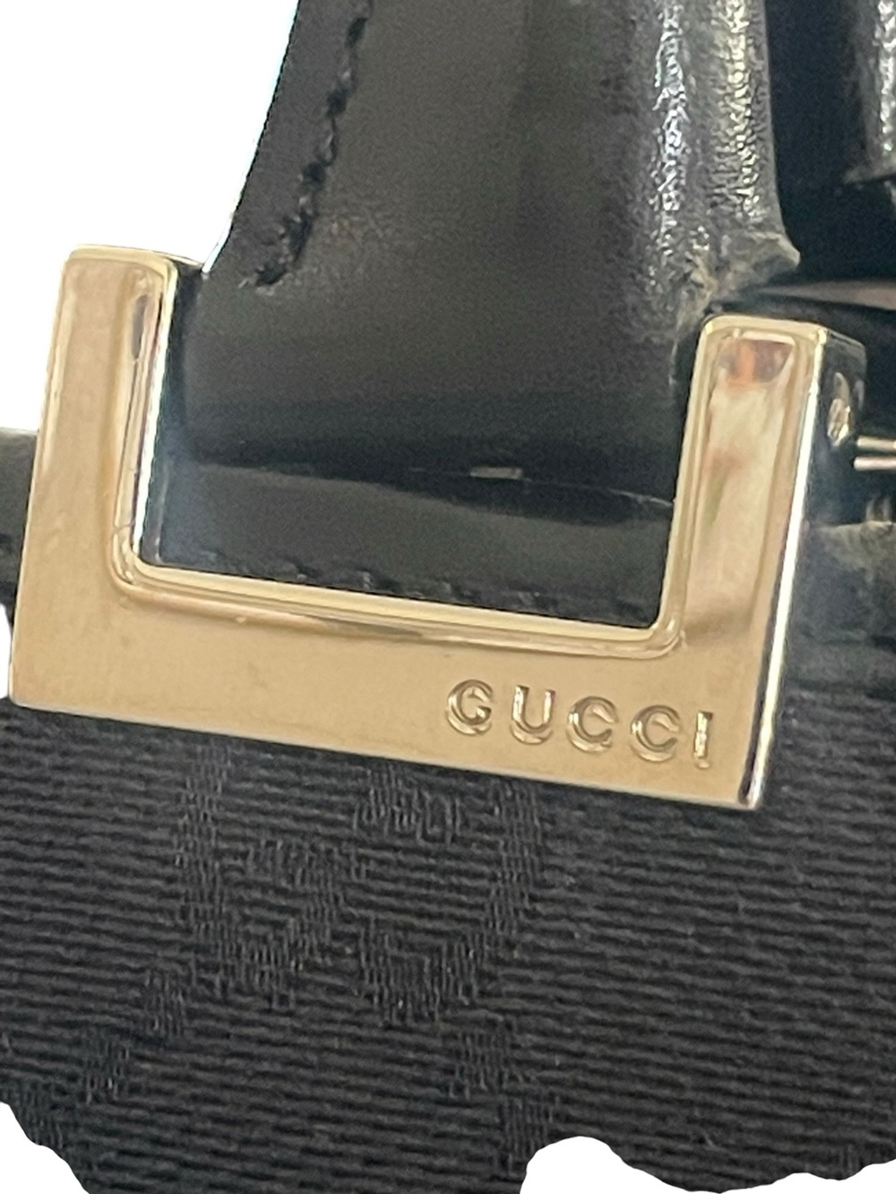 Gucci Nylon Jackie Tote Black Monogram Shoulder Bag Large - Picture 4 of 17